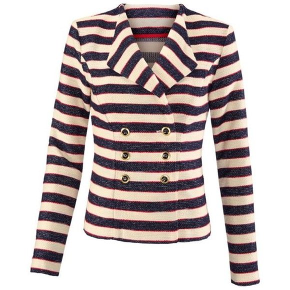 CAbi Jackets & Blazers - CAbi #5094 Cruise Nautical Red/Blue Jacket